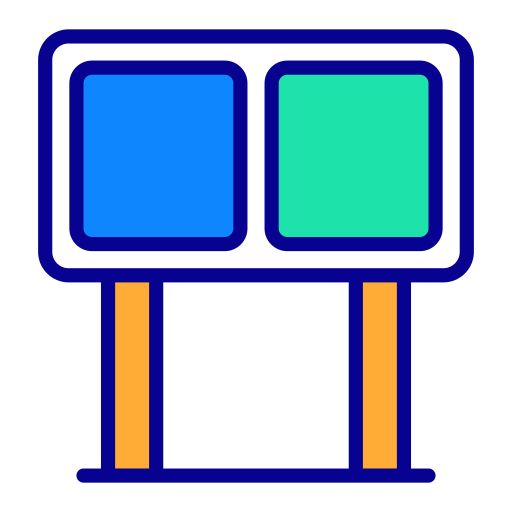 tablero de puntuación Generic Outline Color icono