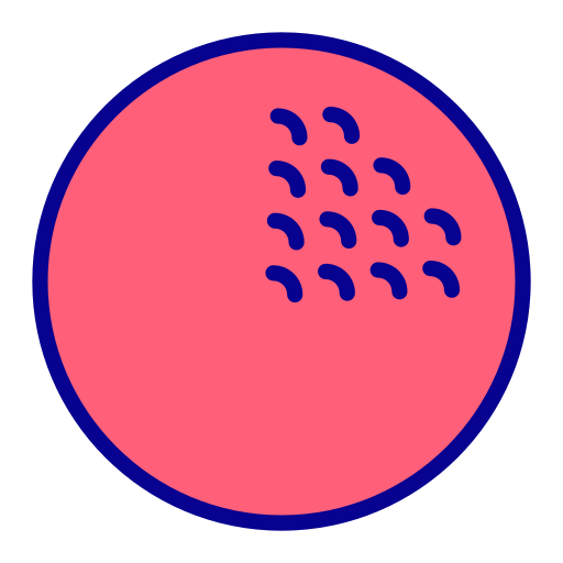 pelota de golf Generic Outline Color icono