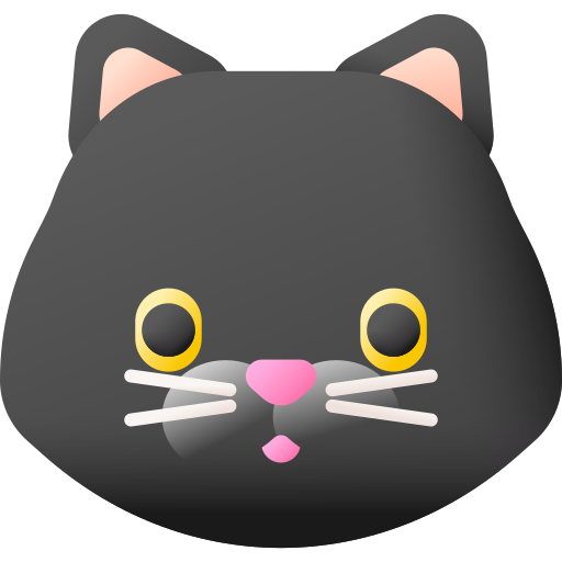 Cat 3D Color icon