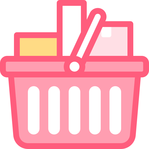 Shopping basket Detailed color Lineal color icon