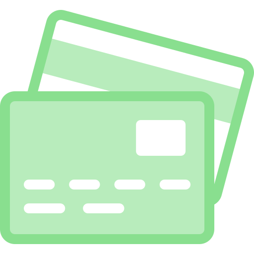 kredietkaart Detailed color Lineal color icoon