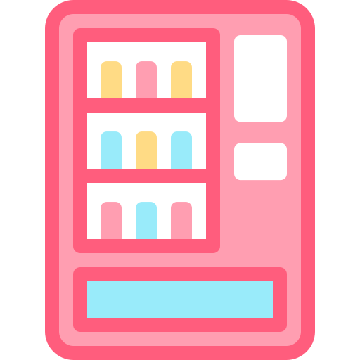 Торговый автомат Detailed color Lineal color иконка