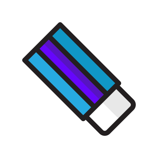 gumka do mazania Generic Outline Color ikona