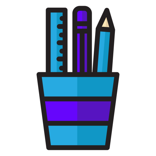 lápiz y regla Generic Outline Color icono