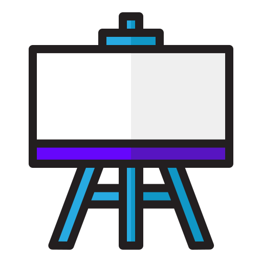 whiteboard Generic Outline Color icoon