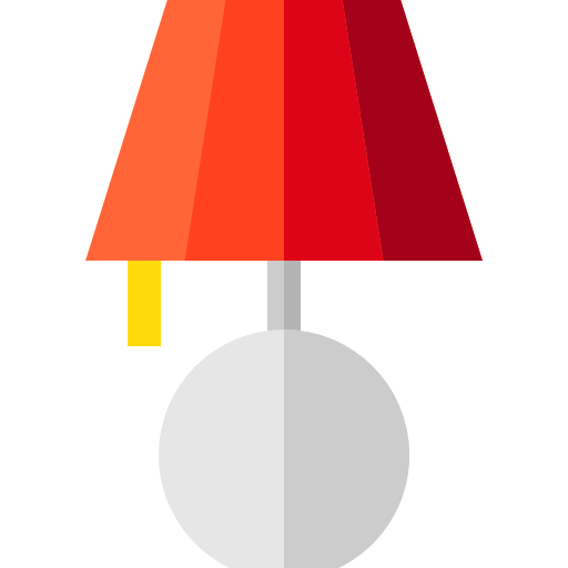 lamp Basic Straight Flat icoon