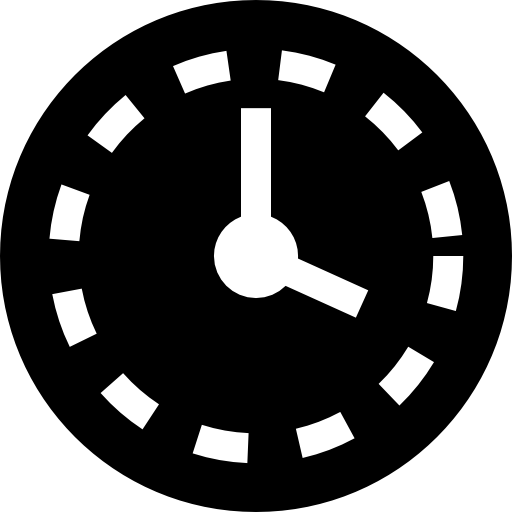wanduhr Basic Straight Filled icon