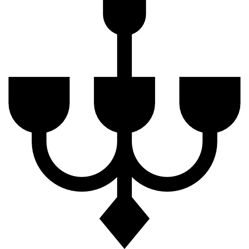 シャンデリア Basic Straight Filled icon
