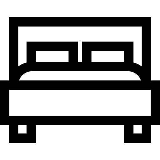 doppelbett Basic Straight Lineal icon