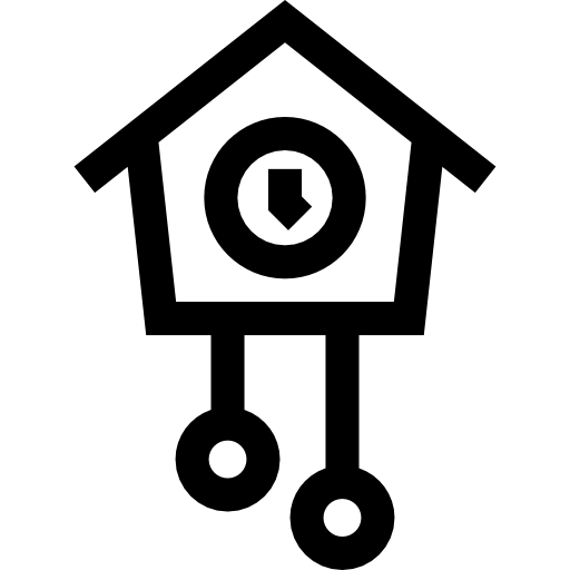뻐꾸기 시계 Basic Straight Lineal icon