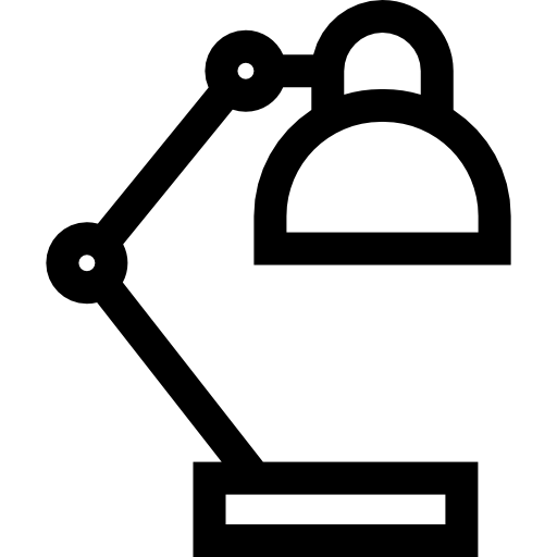 데스크 램프 Basic Straight Lineal icon