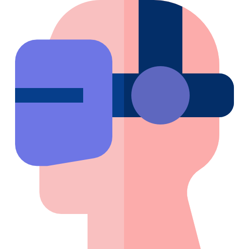 virtuelle realität Basic Straight Flat icon