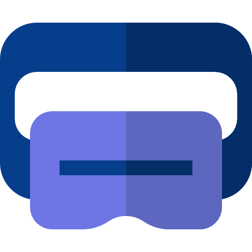 realidad virtual Basic Straight Flat icono