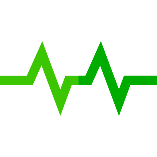 kardiogram Basic Straight Flat ikona