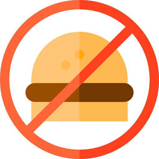 No fast food Basic Straight Flat icon