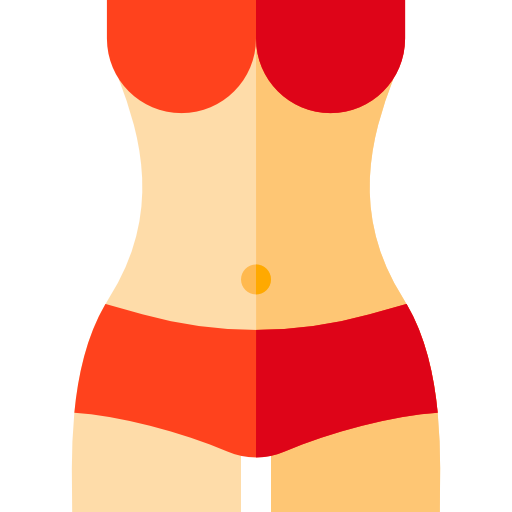 menselijk lichaam Basic Straight Flat icoon
