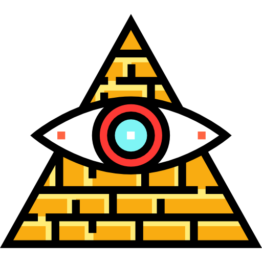 piramida Detailed Straight Lineal color ikona