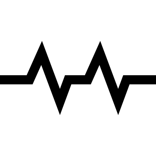 kardiogram Basic Straight Filled ikona