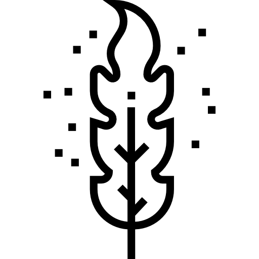 Пух Перо Detailed Straight Lineal иконка