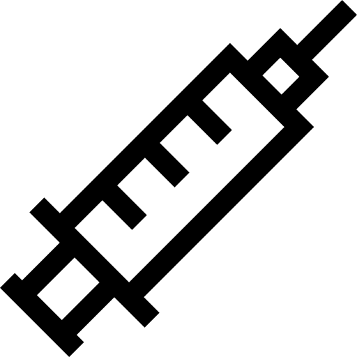 jeringuilla Basic Straight Lineal icono