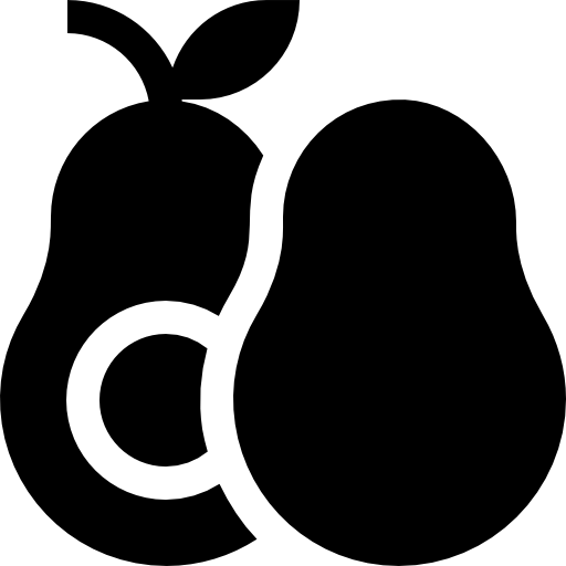 Авокадо Basic Straight Filled иконка
