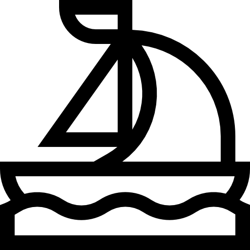 Żaglówka Basic Straight Lineal ikona