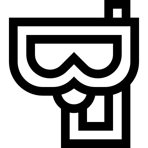 スノーケル Basic Straight Lineal icon