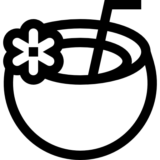 ココナッツドリンク Basic Straight Lineal icon