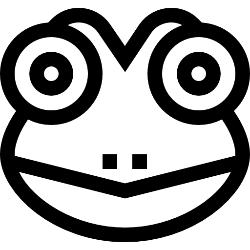 Żaba Basic Straight Lineal ikona