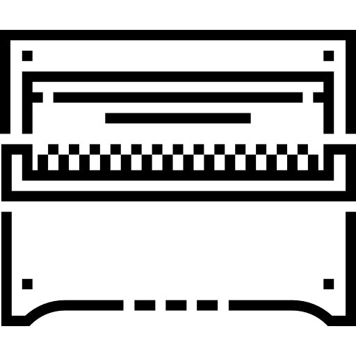 피아노 Detailed Straight Lineal icon