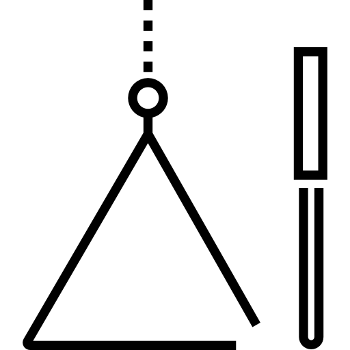삼각형 Detailed Straight Lineal icon