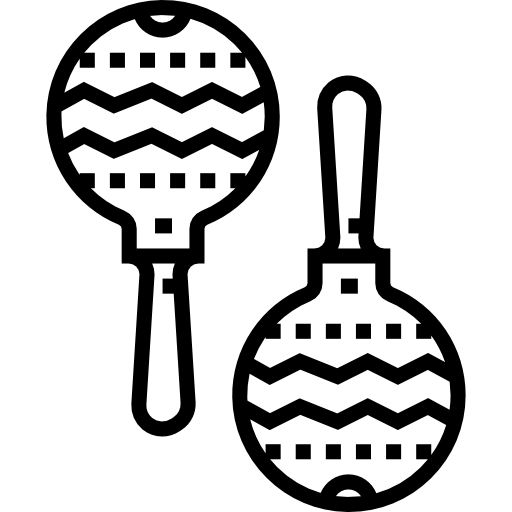 maraca Detailed Straight Lineal icona