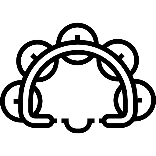 Бубен Detailed Straight Lineal иконка