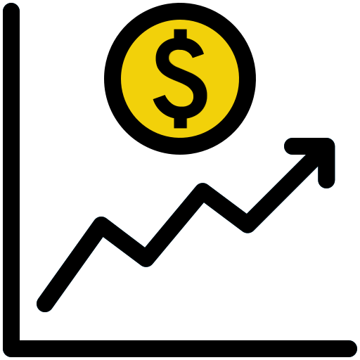 gráfico de linea Generic Outline Color icono