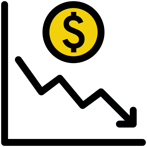 Line chart Generic Outline Color icon