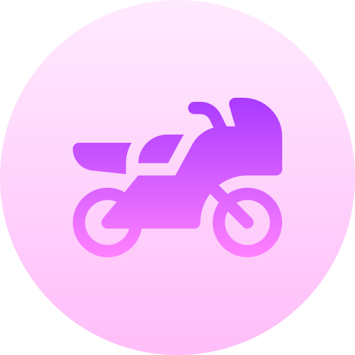 Motorbike Basic Gradient Circular icon