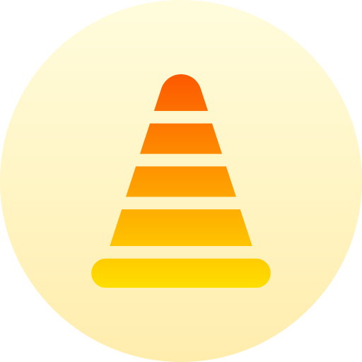 Cone Basic Gradient Circular icon