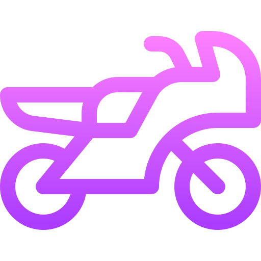 motocykl Basic Gradient Lineal color ikona