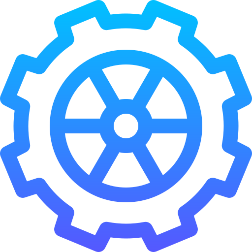 Cogwheel Basic Gradient Lineal color icon
