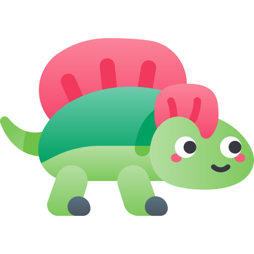 stegosaurus Kawaii Star Gradient icoon
