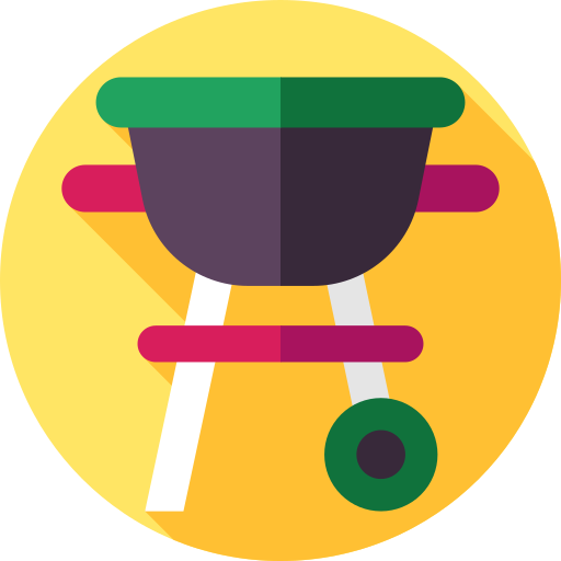 grill Flat Circular Flat ikona