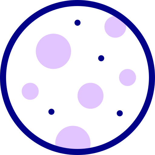 満月 Detailed Mixed Lineal color icon