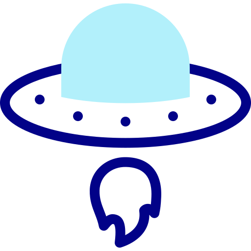 ufo Detailed Mixed Lineal color icon