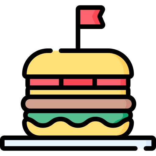 hamburguesa Special Lineal color icono