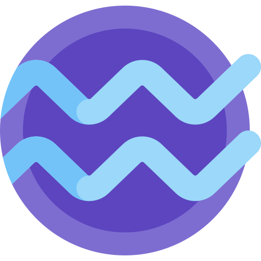 Aquarius Detailed Flat Circular Flat icon