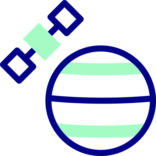 planeta Detailed Mixed Lineal color ikona