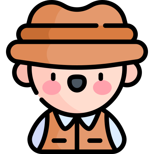 Archeologist Kawaii Lineal color icon