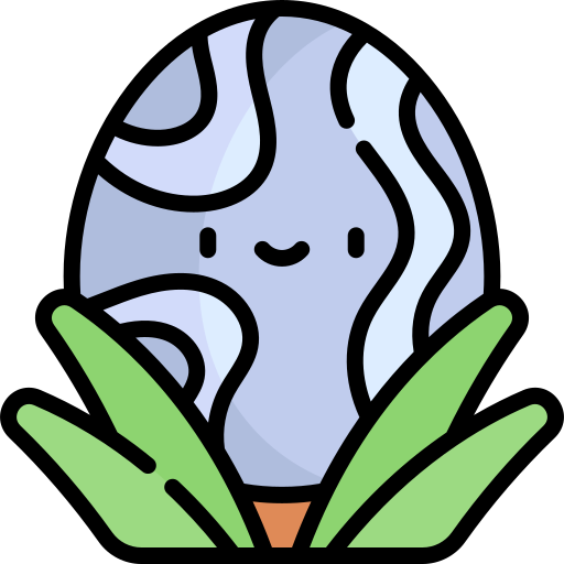 Egg Kawaii Lineal color icon