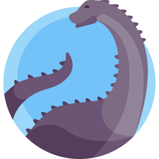 Diplodocus Detailed Flat Circular Flat icon