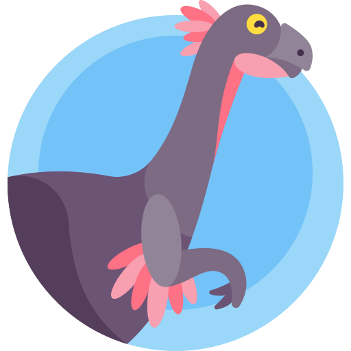 gigantoraptor Detailed Flat Circular Flat icon